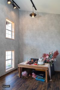 貸別荘に設けられた愛犬用のフォトブース