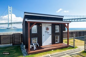 貸別荘に設けられた愛犬用のフォトブース